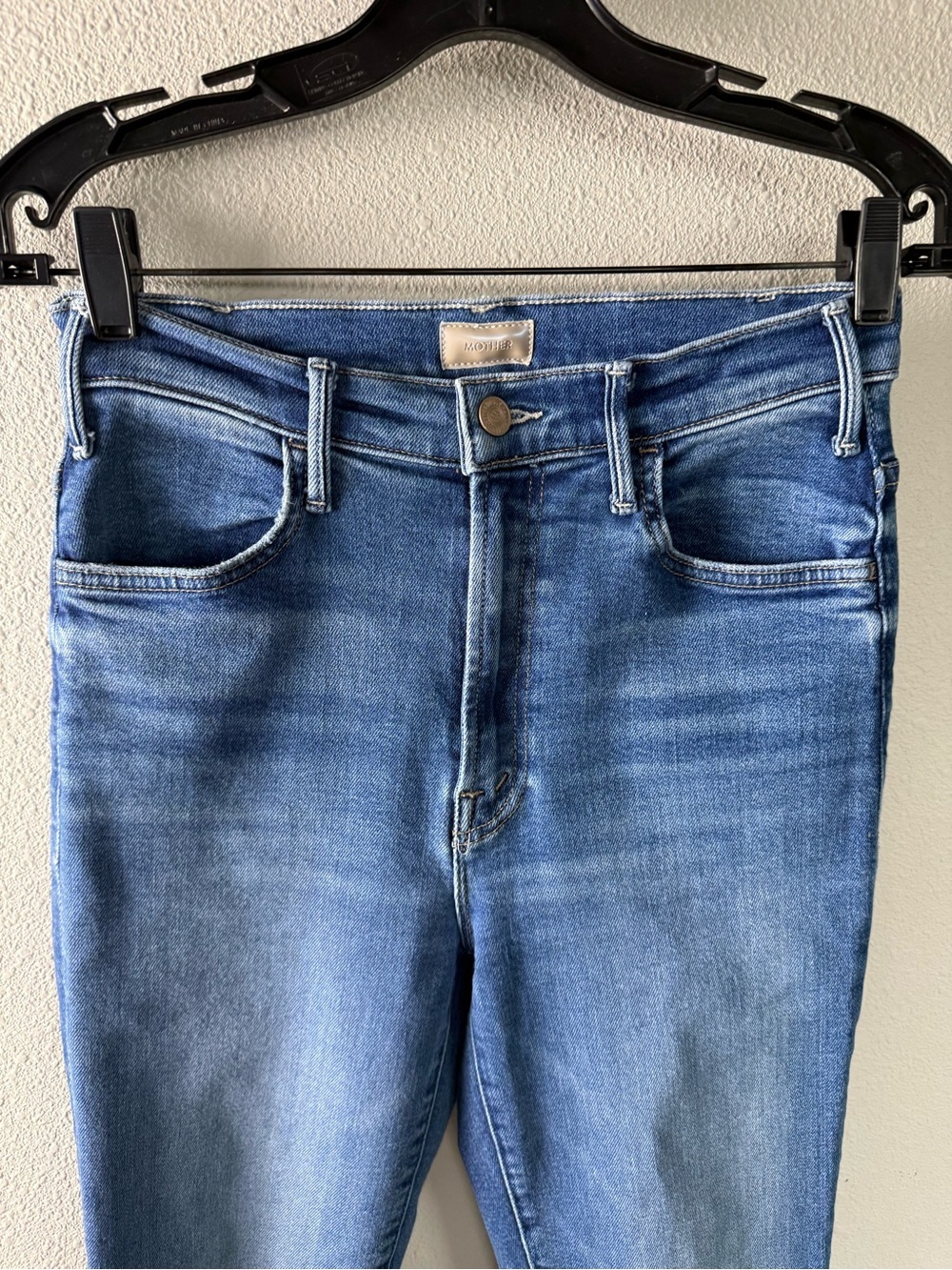 MOTHER The Hustler Ankle Fray Bootcut Jeans Grasping At Straws Denim Women’s 27 - Picture 4 of 14
